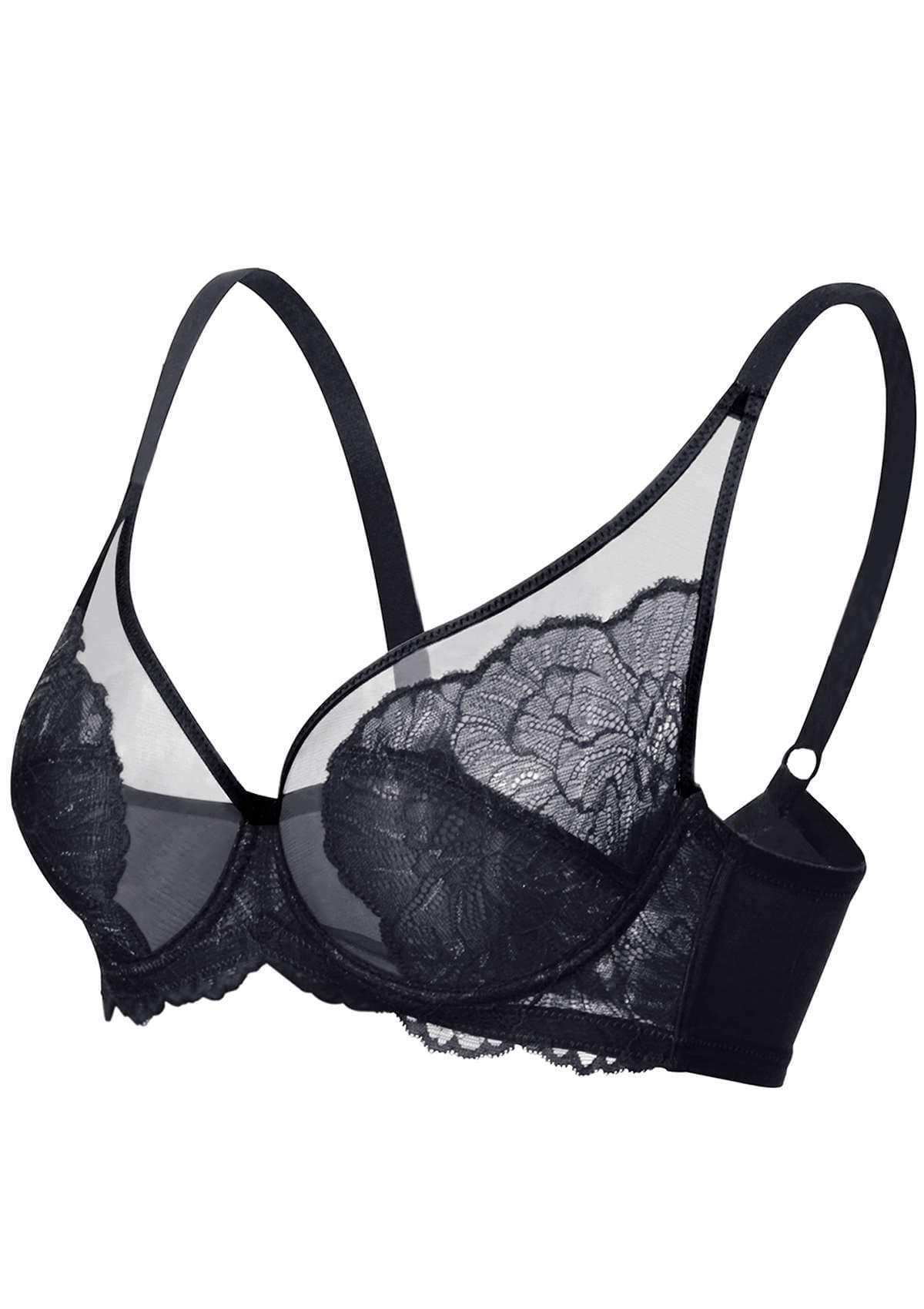 HSIA Blossom Pink Unlined Lace Bra - HSIA