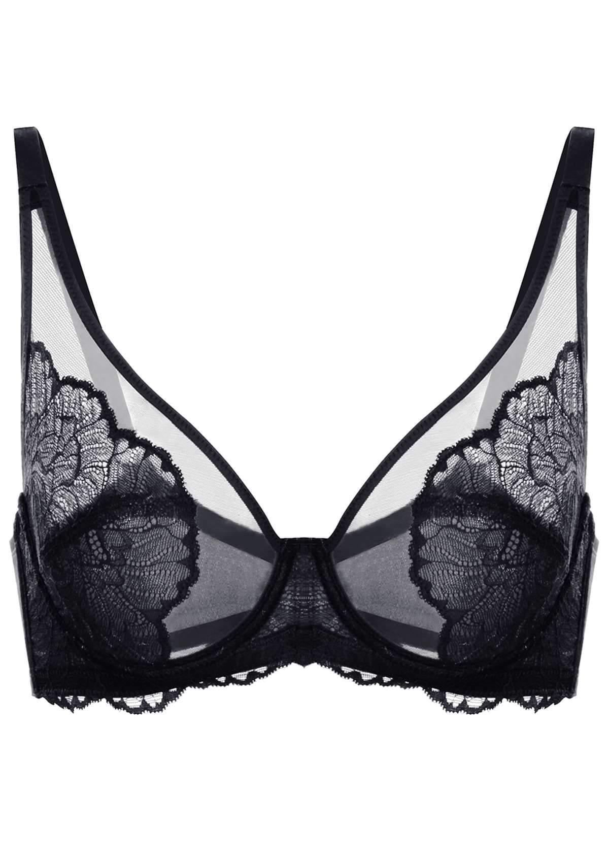 HSIA Blossom Pink Unlined Lace Bra - HSIA