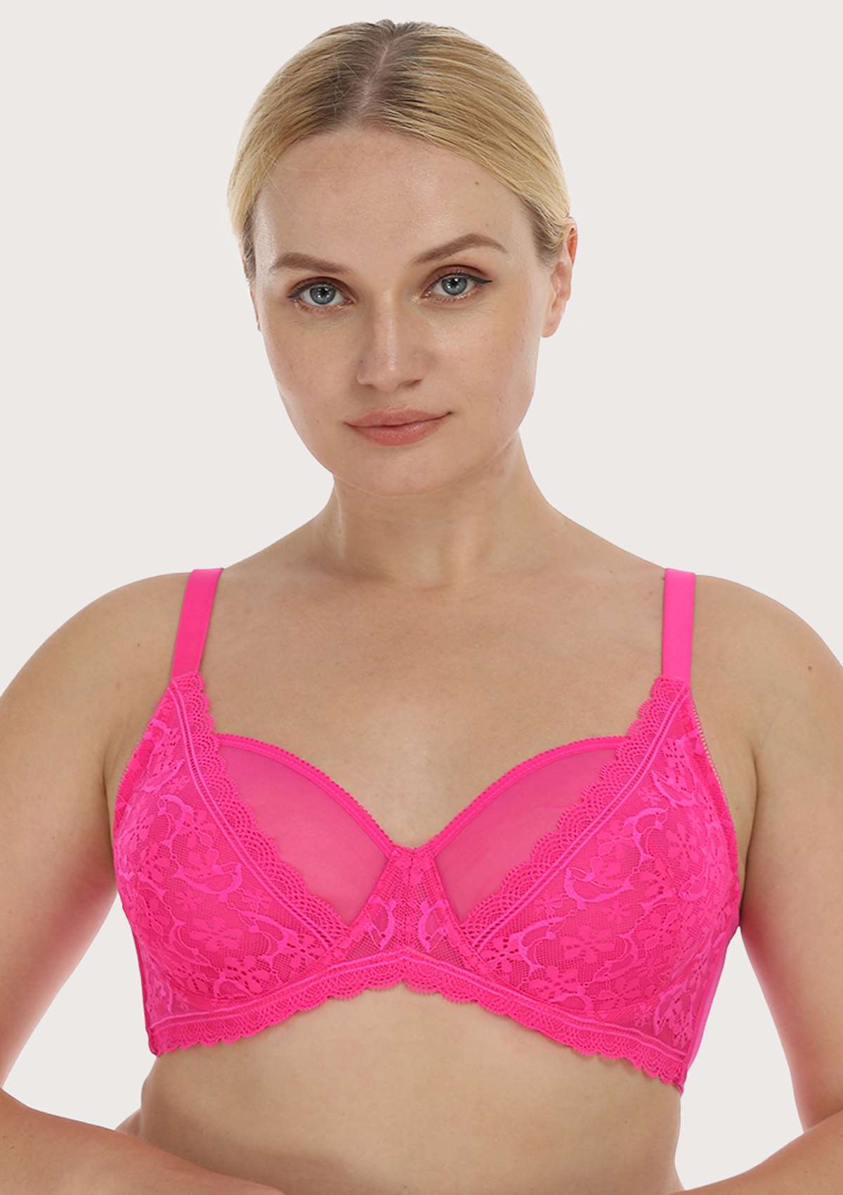 Anemone Lace Dolphin Unlined Bra TK - HSIA
