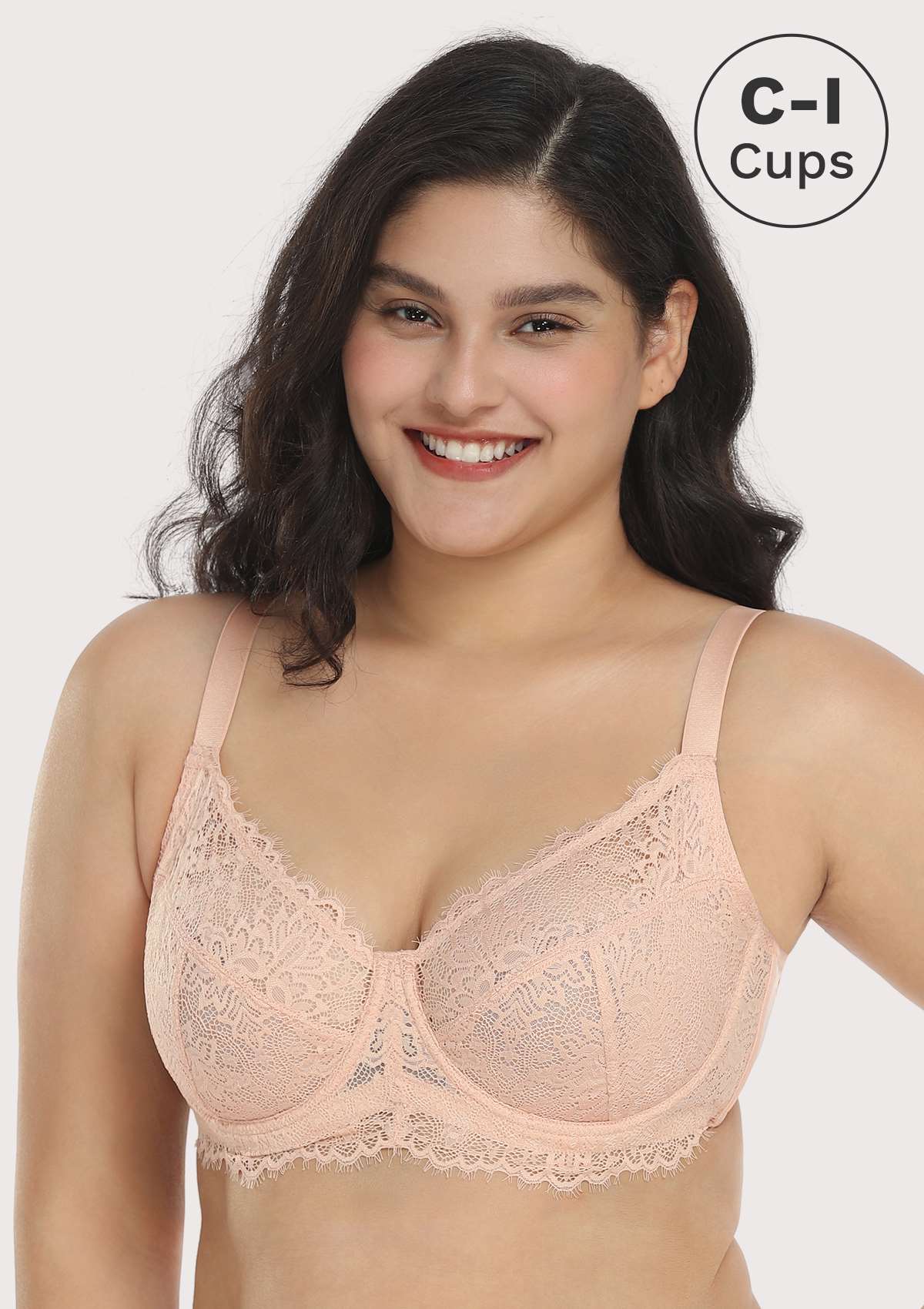 HSIA Black Sunflower Underwire Lace Bra - HSIA