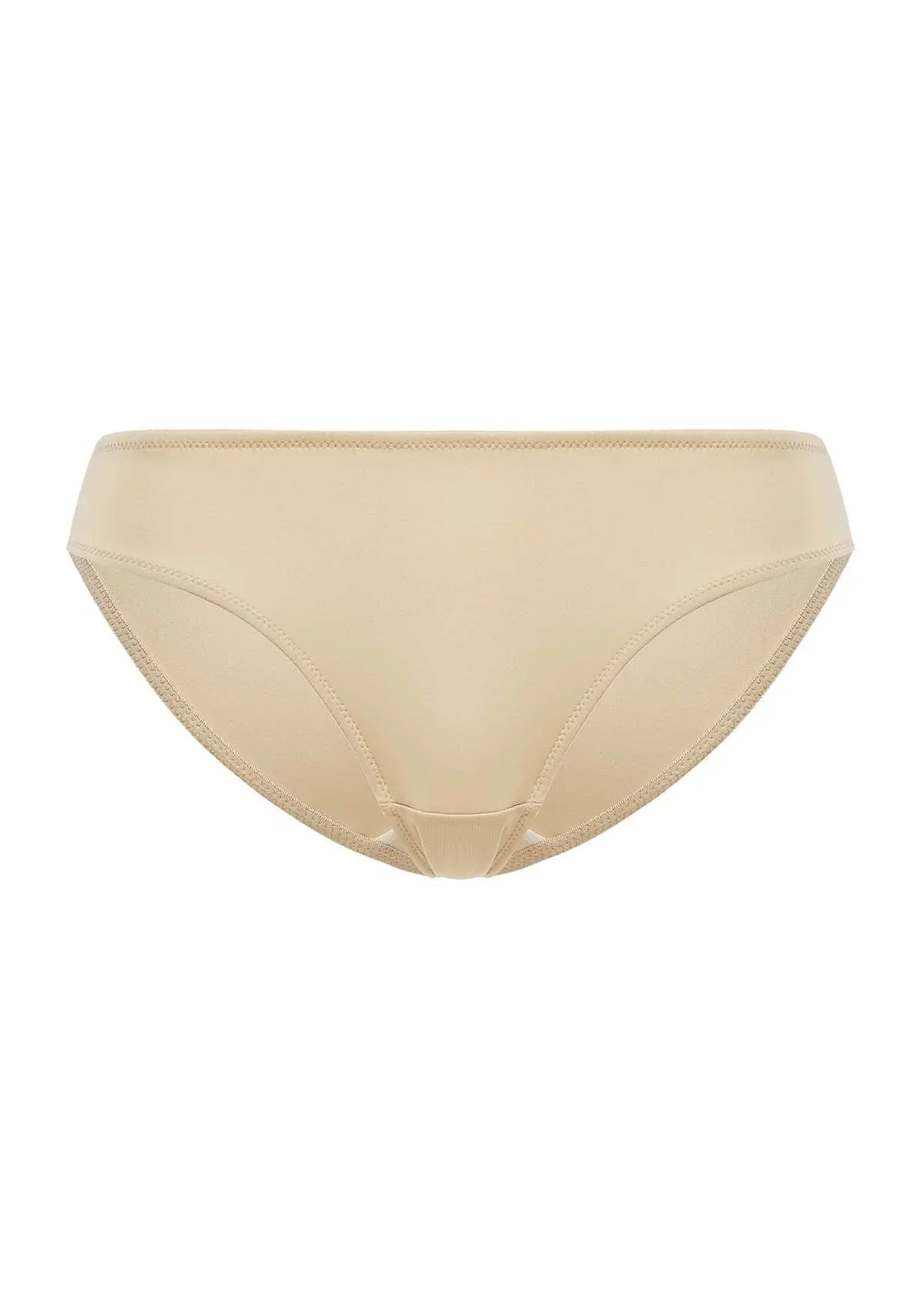 Patricia Smooth Classic Soft Beige Stretch Bikini Underwear - HSIA