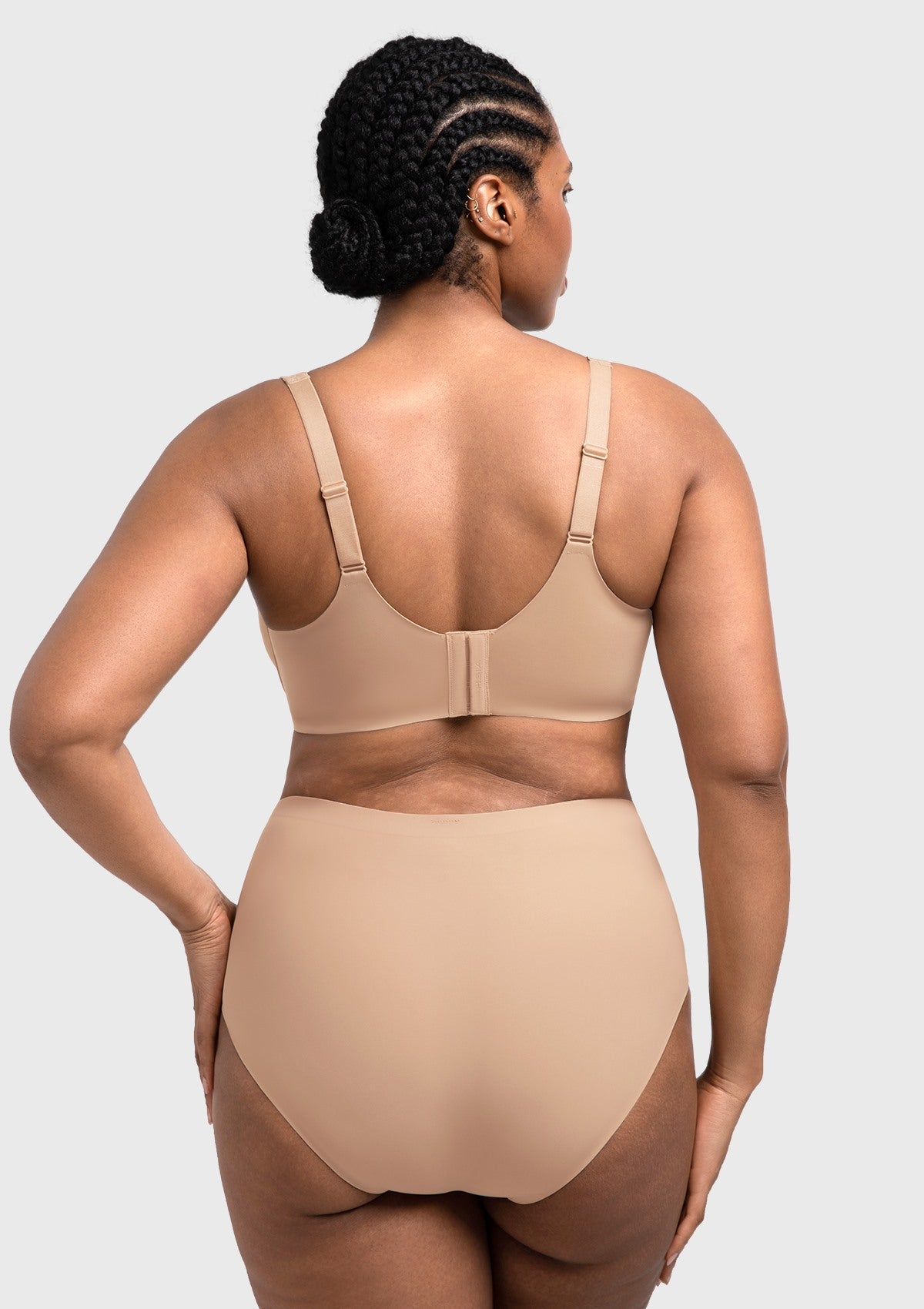 Full Coverage Plus Size T-Shirt Bra with Silky Satin Feel - HSIA