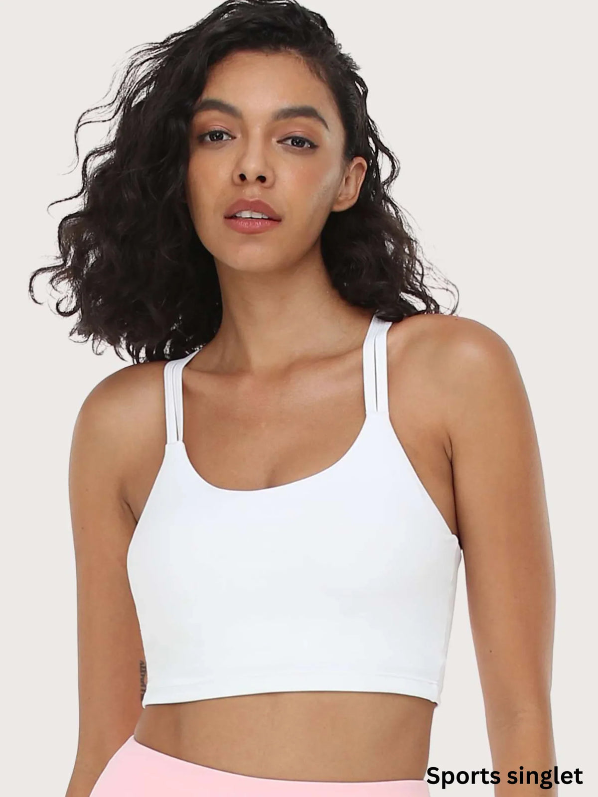 LEAPX Wireless Low-Impact Crisscross Padded Sports Bra - HSIA