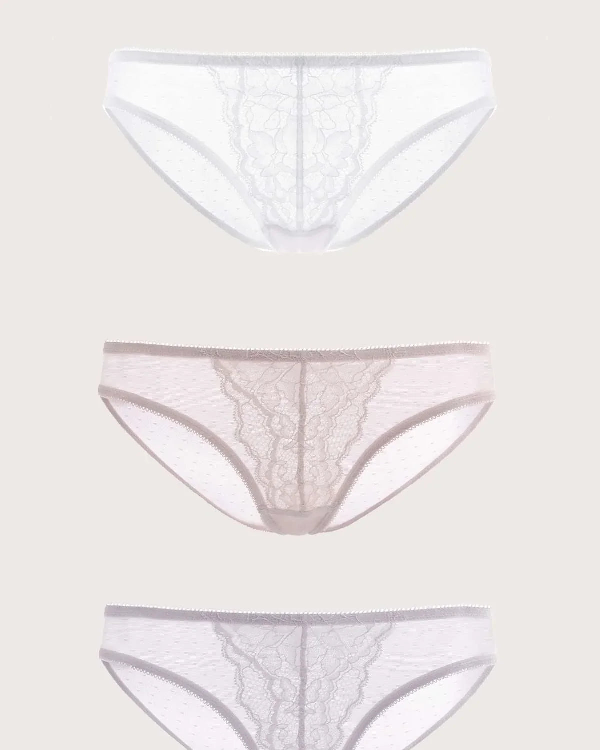 Enchante Lace Bikini Panties 3 Pack - HSIA