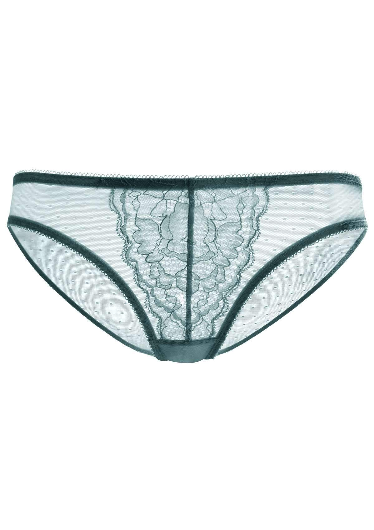 Enchante Lace Mid Rise Bikini Underwear - HSIA