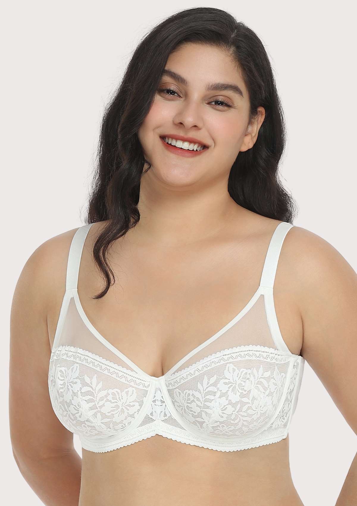 Gladioli Lace Unlined Underwire Bra - HSIA