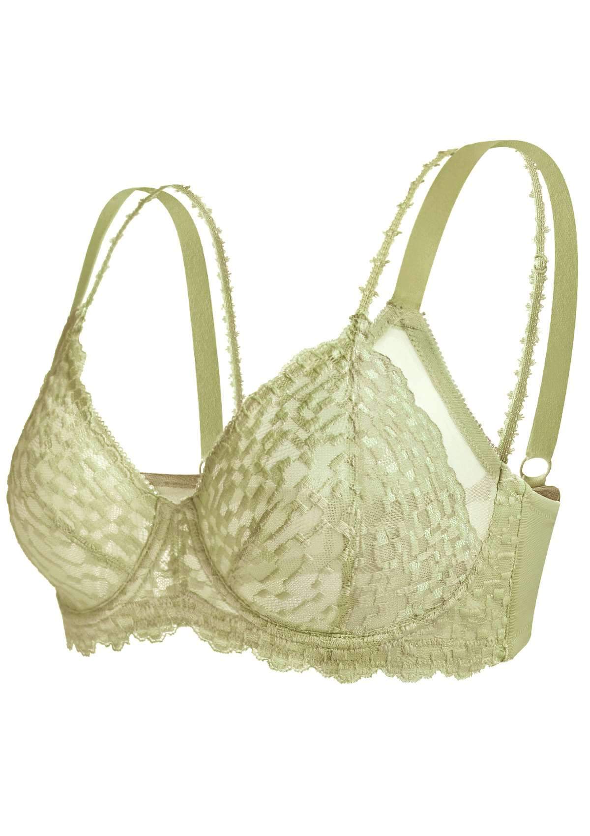 Overkill Double Straps Full Lace Bra - HSIA
