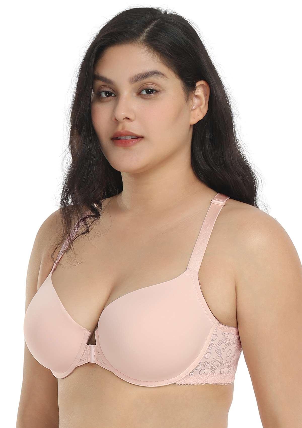 Serena Front-Close Lace-Back Underwire Bra - HSIA