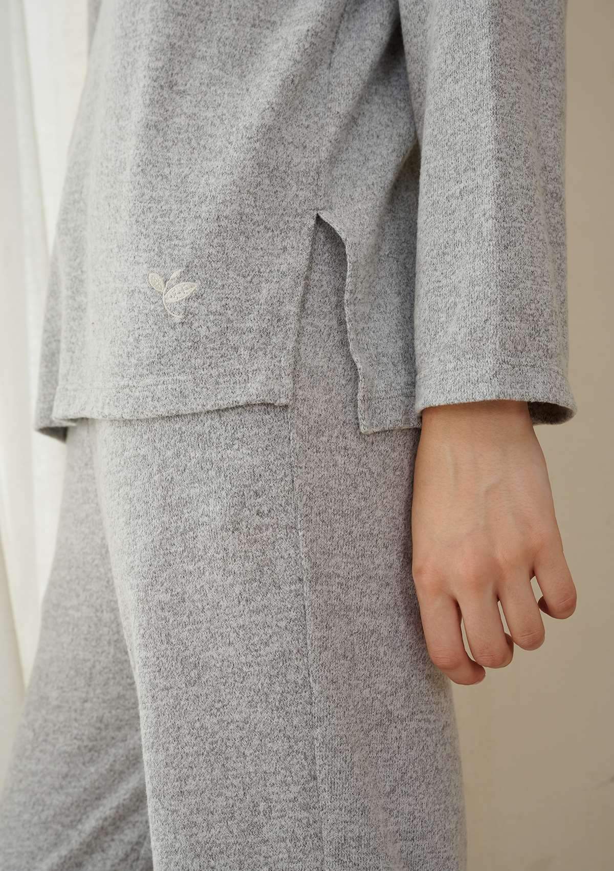 HSIA Knit Long Sleeve Pajama Set - HSIA