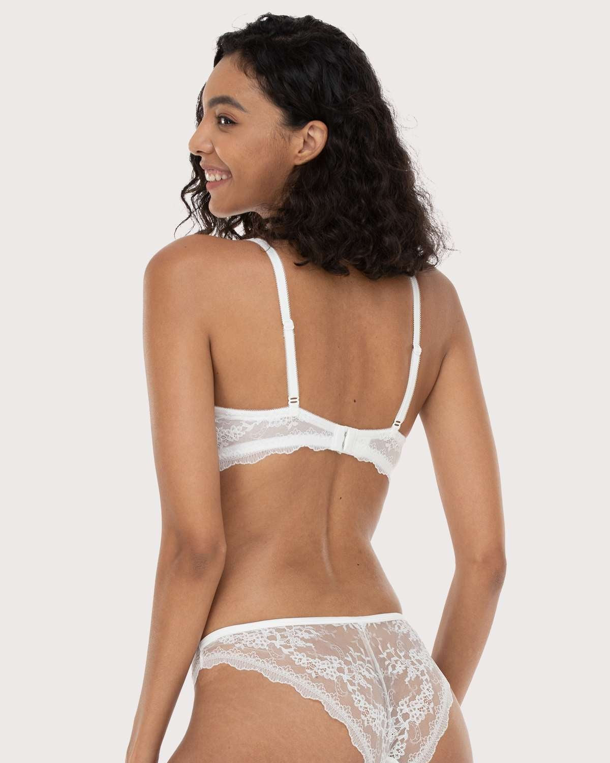 I Do | Petite Floral Lace Unlined Bra - HSIA