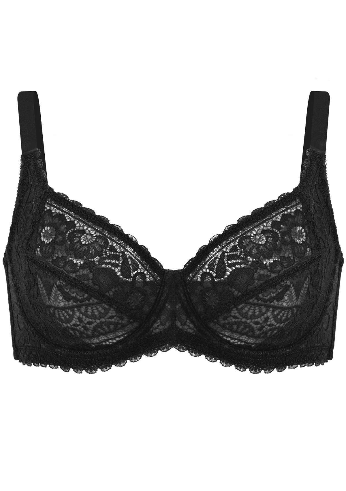 HSIA Leaf Flower Lace Underwire Bra - HSIA