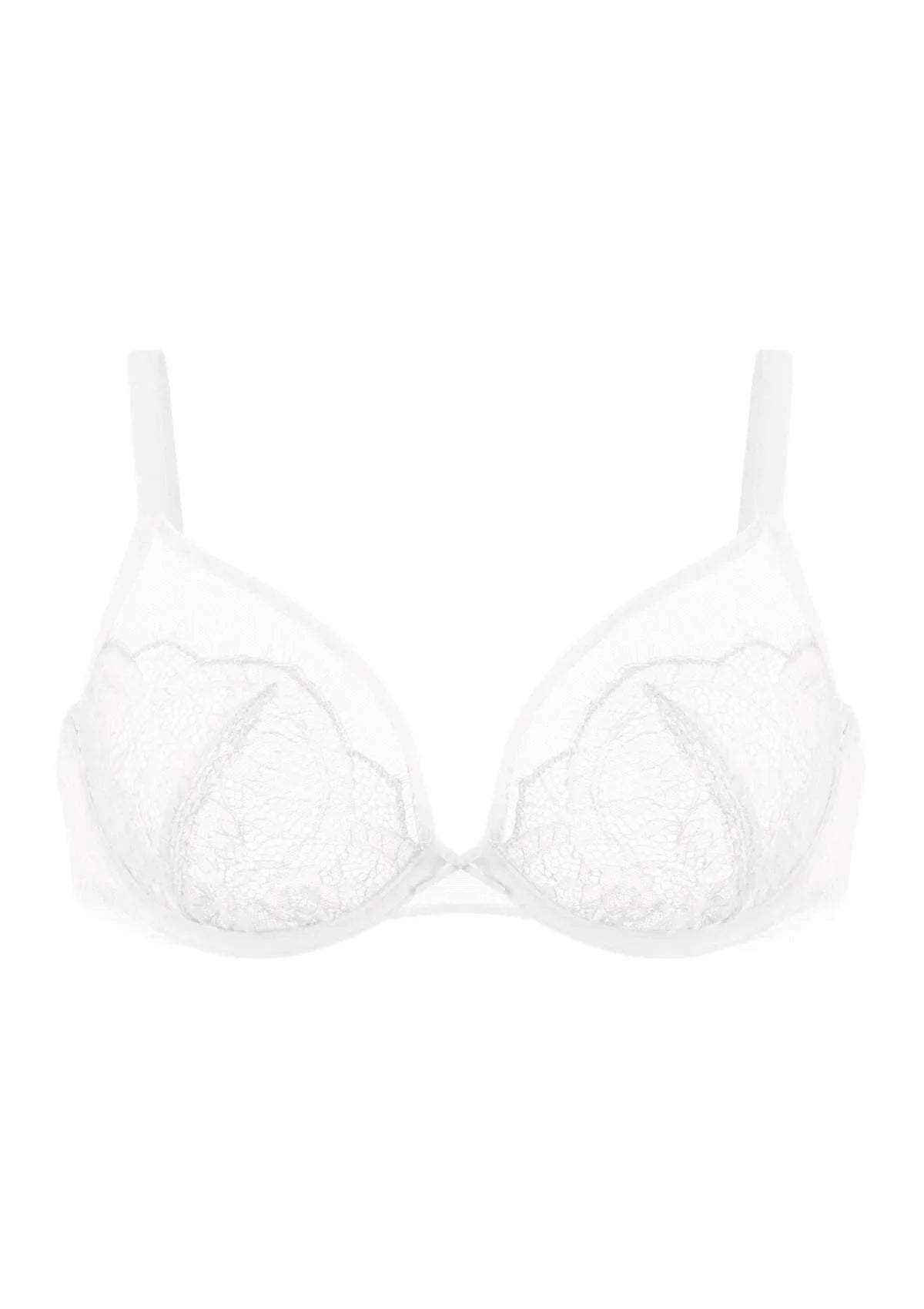 HSIA Mesh Eyelash Trim Unlined Bra - HSIA