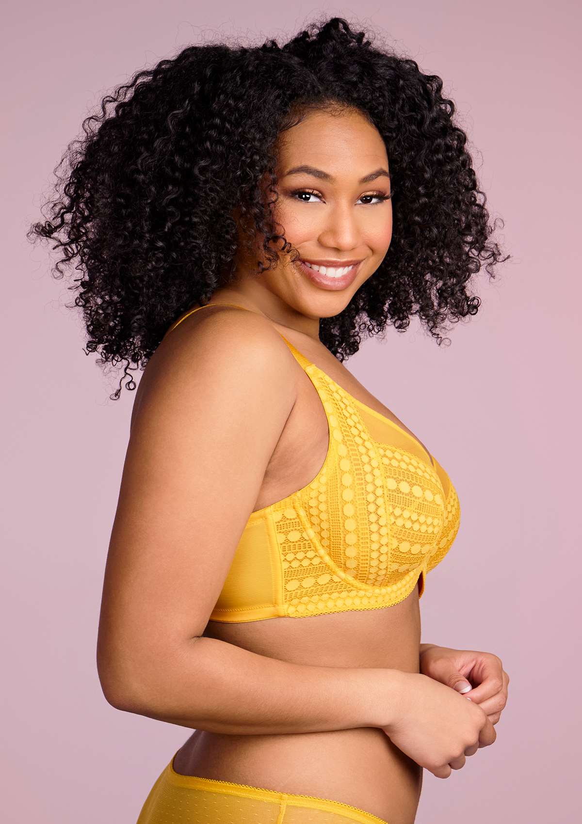 Heroine Polka Dot Sexy Lace Unlined Bra - HSIA