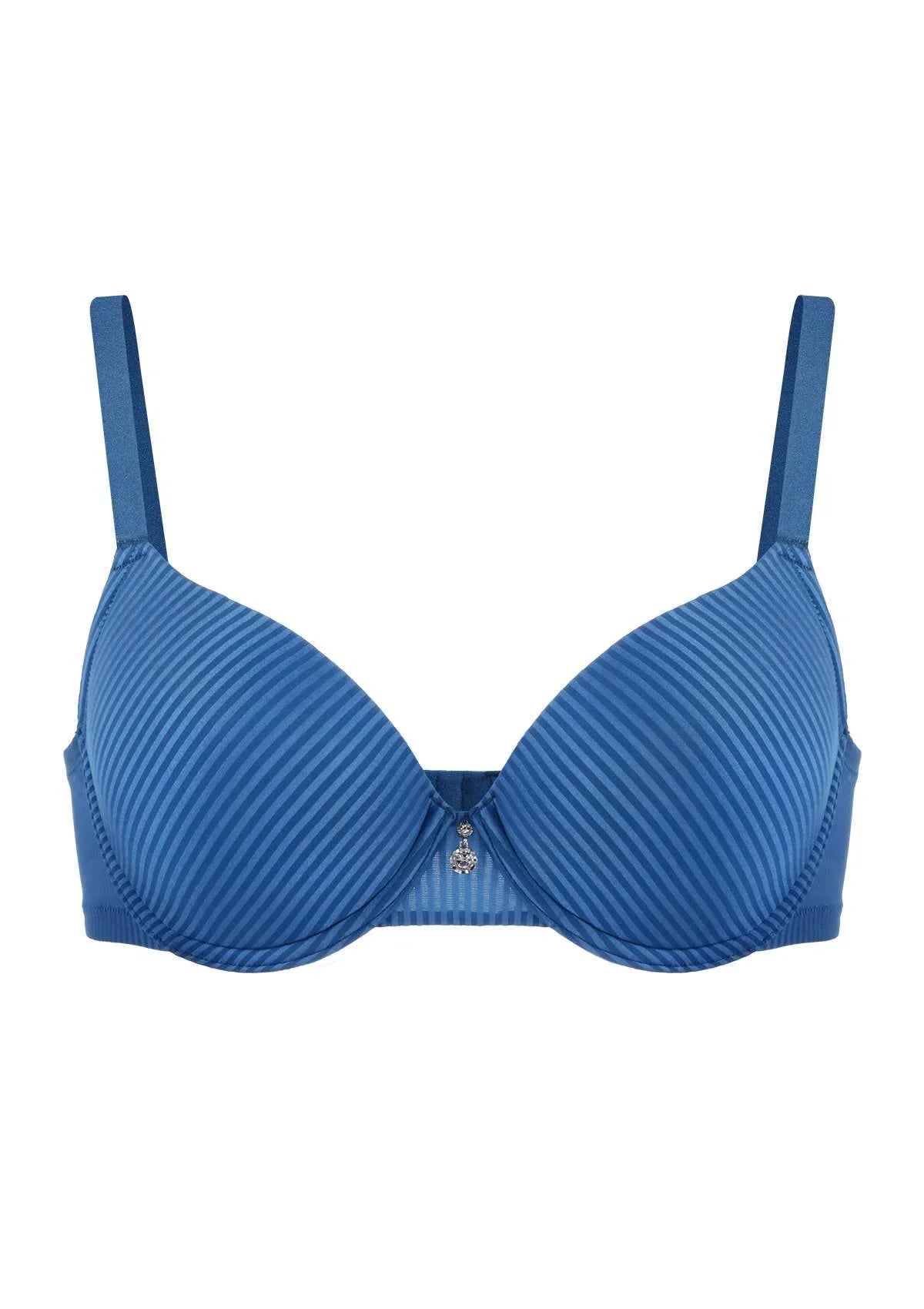 Josephine Striped Smooth Lightly Padded Bra - HSIA