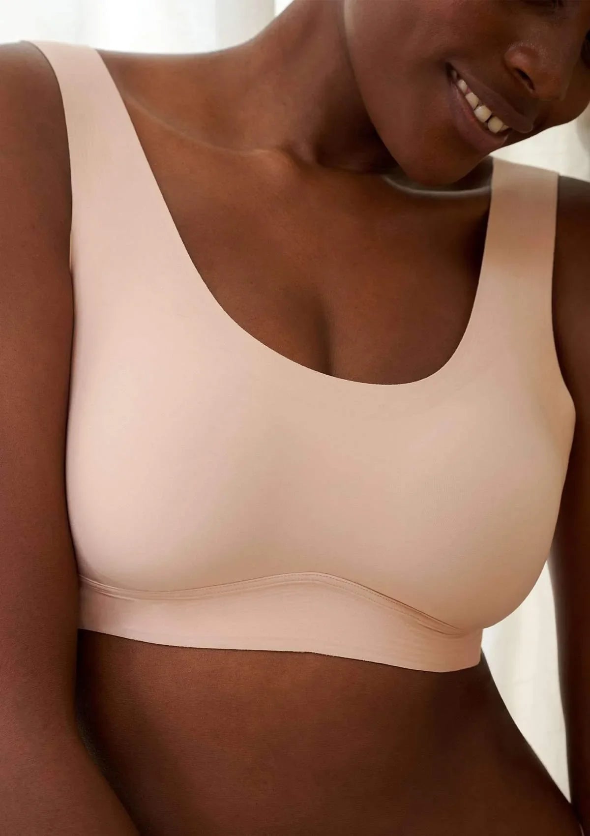 HSIA Wide Strap Padded Cooling Wireless Bra - HSIA