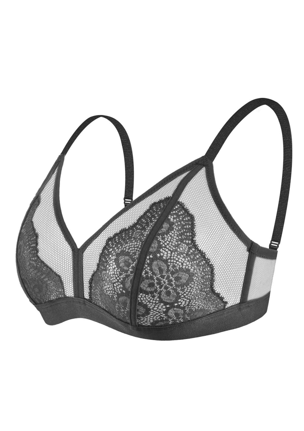 HSIA Wireless Lace Triangle Bra - HSIA