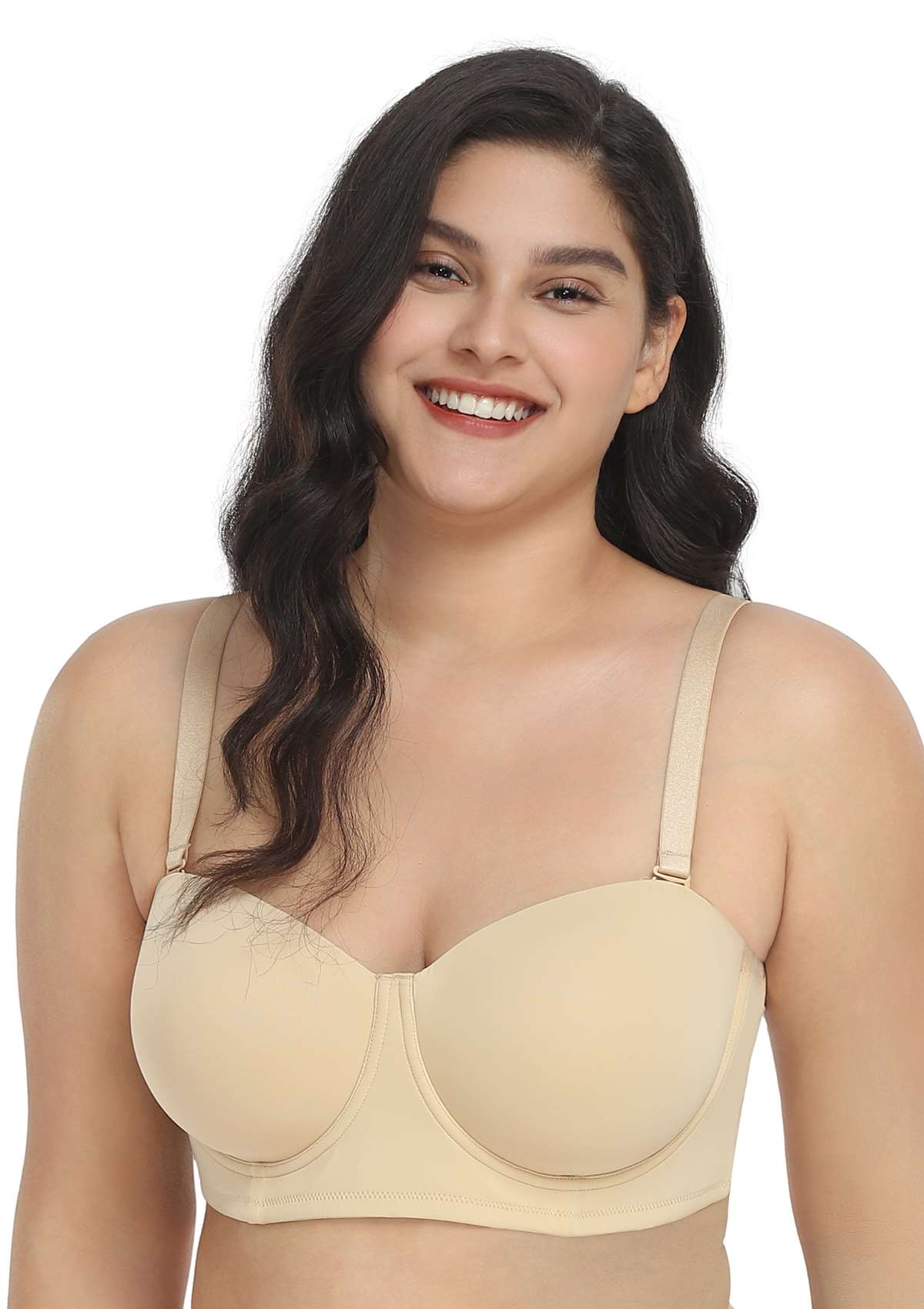 Margaret Seamless Molded Convertible Multiway Strapless Bra - HSIA