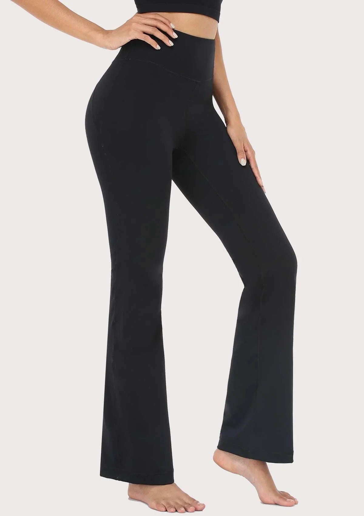 SONGFUL Smooth High Waisted Bootcut Yoga Sports Pants - HSIA