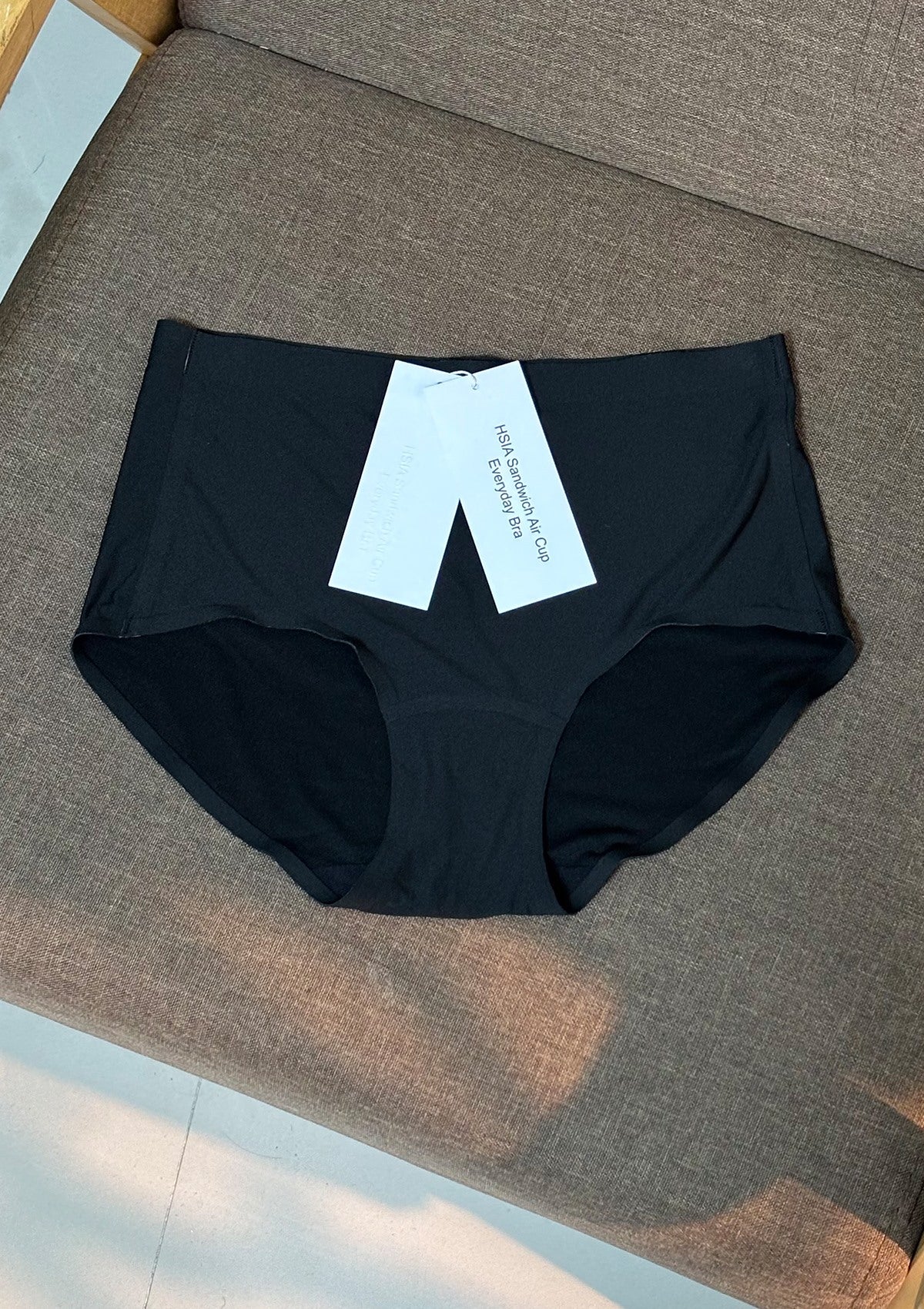 HSIA Sandwich Air Cup High Waist Seamless Ice Silk Invisible Underwear - HSIA