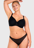 AirMesh Full Coverage Smooth Mesh Lightly Padded Lined Underwire T-Shirt Bra - HSIA