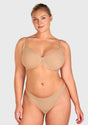 Sandwich Air cup Lace Detail Mesh Lightly Padded Full Coverage Underwire T-Shirt Bra - HSIA