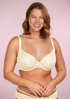 Azalea Champagne Lace Unlined Underwire Bra - HSIA