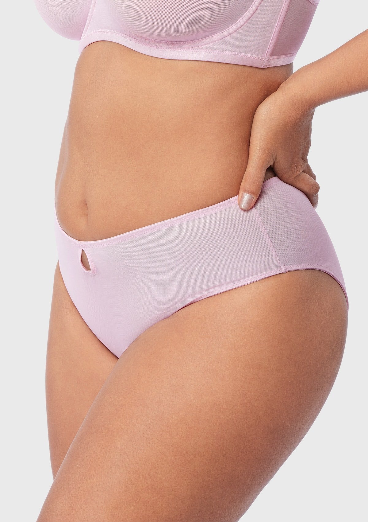 Bella Smooth Sheer Mesh Bikini Underwear - HSIA