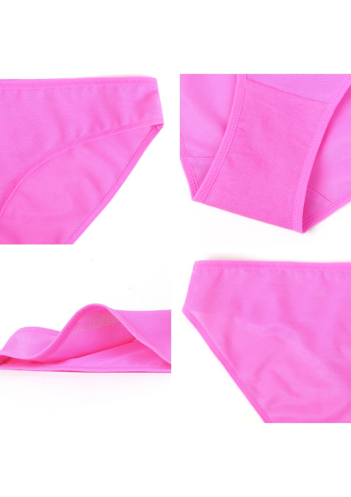 Billie Smooth Barbie Pink Sheer Mesh Bikini Underwear - HSIA