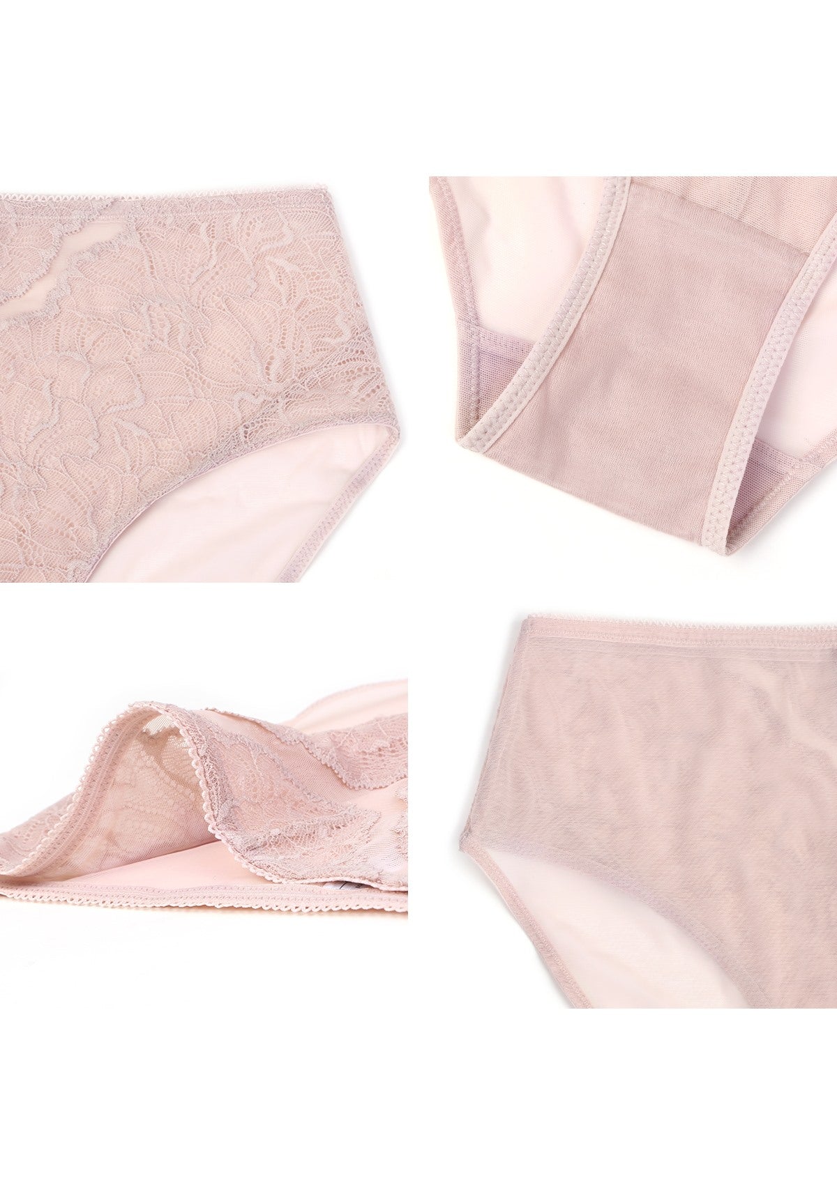 Blossom High-Rise Dark Pink Lace Brief Underwear - HSIA