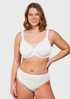 (Cardi B recommends)CoolComfort Smoothing Unlined Minimizer Underwire Bra - HSIA