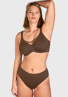 (Cardi B recommends)CoolComfort Smoothing Unlined Minimizer Underwire Bra - HSIA