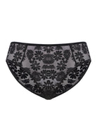 Daisy High-Rise Soft Comfort Black Lace Brief Underwear - HSIA
