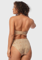 Daisy Lace Non-padded Strapless Minimizer Underwire Bra - HSIA