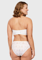 Daisy Lace Non-padded Strapless Minimizer Underwire Bra - HSIA