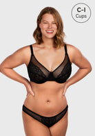 (Cardi B recommends)Enchante Unlined Non-padded Lace Underwire Bra - HSIA