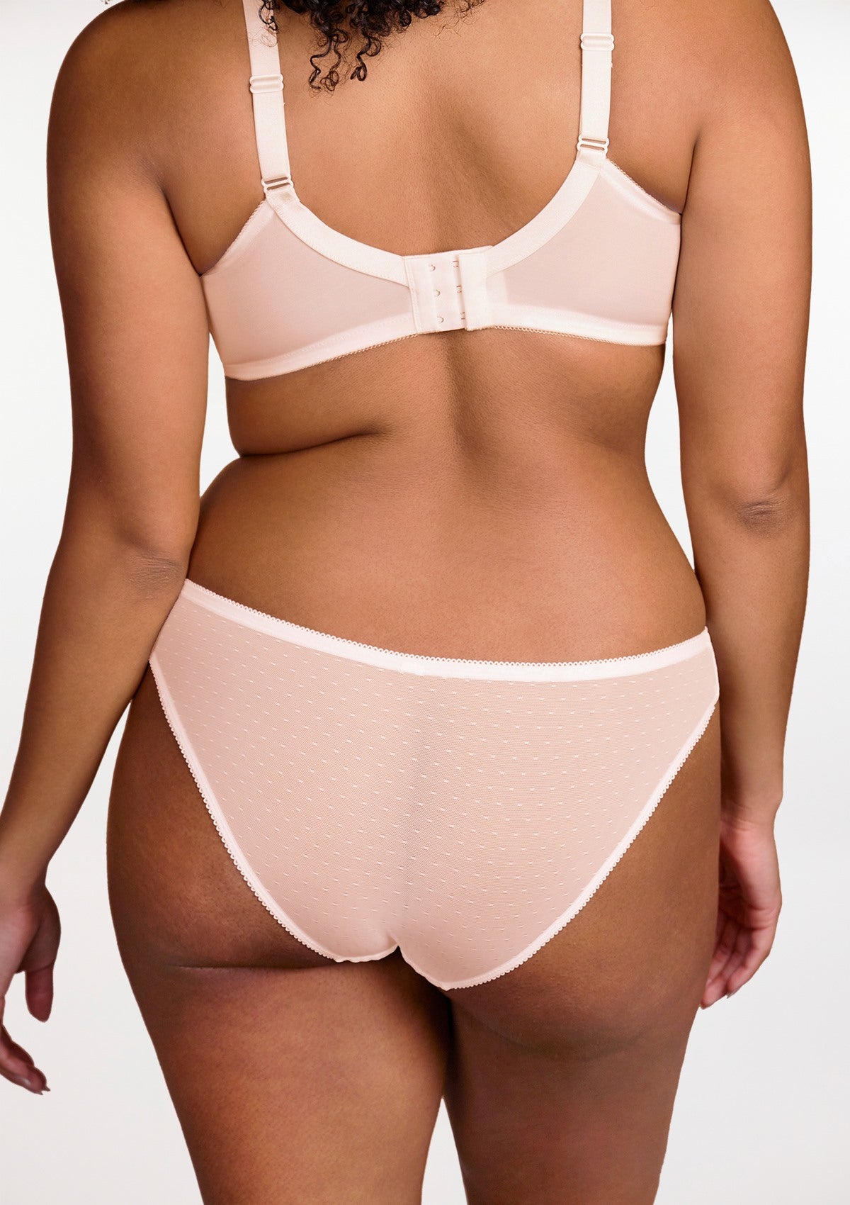 Enchante Dusty Peach Lace Bikini Underwear - HSIA