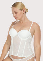 Gracious Overbust Lace Corset Bustier - HSIA