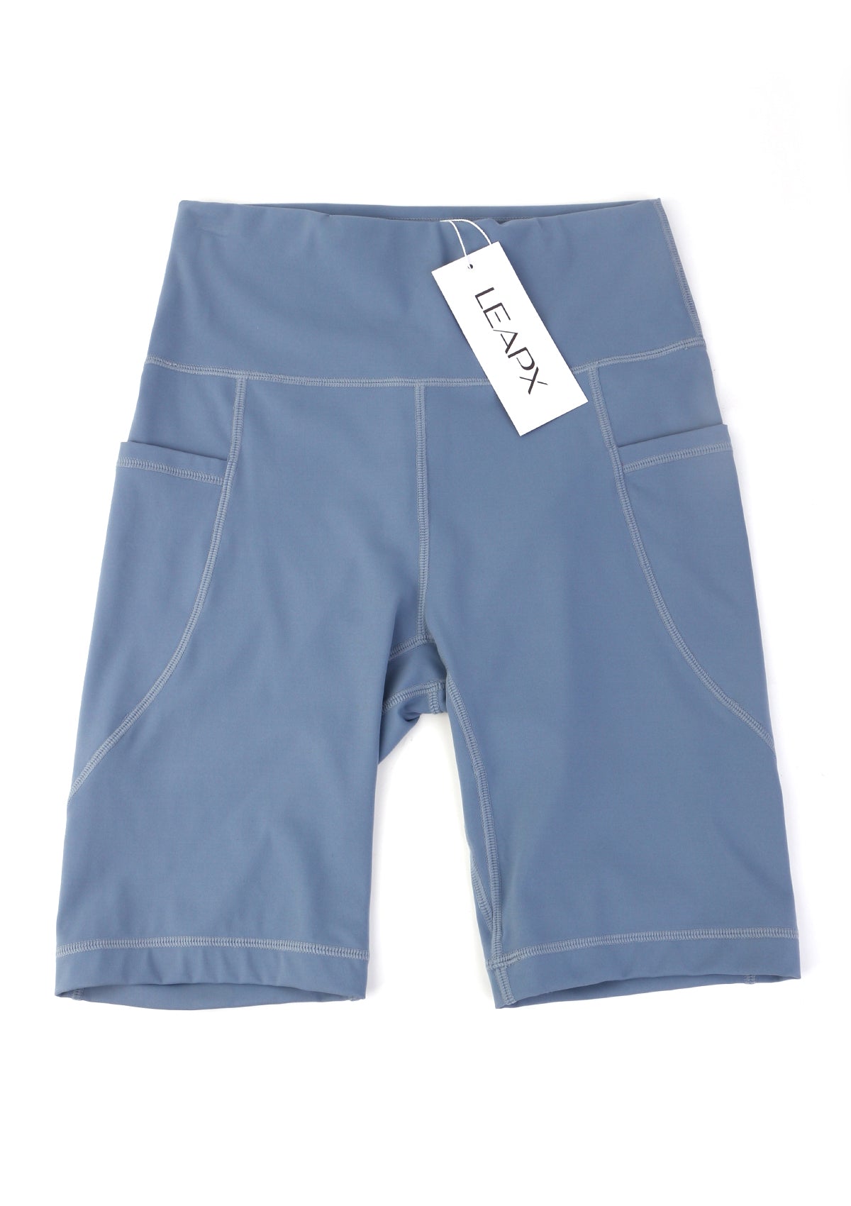 LEAPX Fluent High-Waist Sports Bike Shorts - HSIA