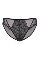 Mermaid Scales Soft Lace Mid-Rise Bikini Underwear - HSIA