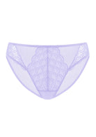 Mermaid Scales Soft Lace Mid-Rise Bikini Underwear - HSIA