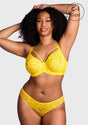 Pretty In Petals Black Unlined Strappy Lace Bra - HSIA