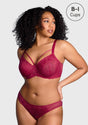 Pretty In Petals Black Unlined Strappy Lace Bra - HSIA