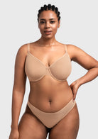 Seraphina Unlined Underwire Sheer Mesh Bra - HSIA