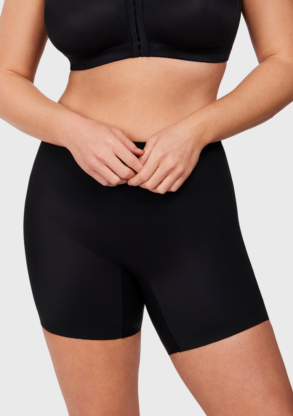 Songful High-Waist Seamless Tummy Control High Compression Shapewear Short - HSIA