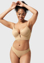 Songful Seamless Deep V Plunge Multiway Convertible Backless Push Up T-shirt Bra - HSIA