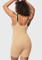 Songful Seamless Mid-Thigh Bodysuit Tummy Control Shapewear Sculpting Body Shaper - HSIA