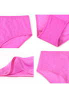Starry Night Barbie Pink Mesh High-Rise Brief Underwear - HSIA