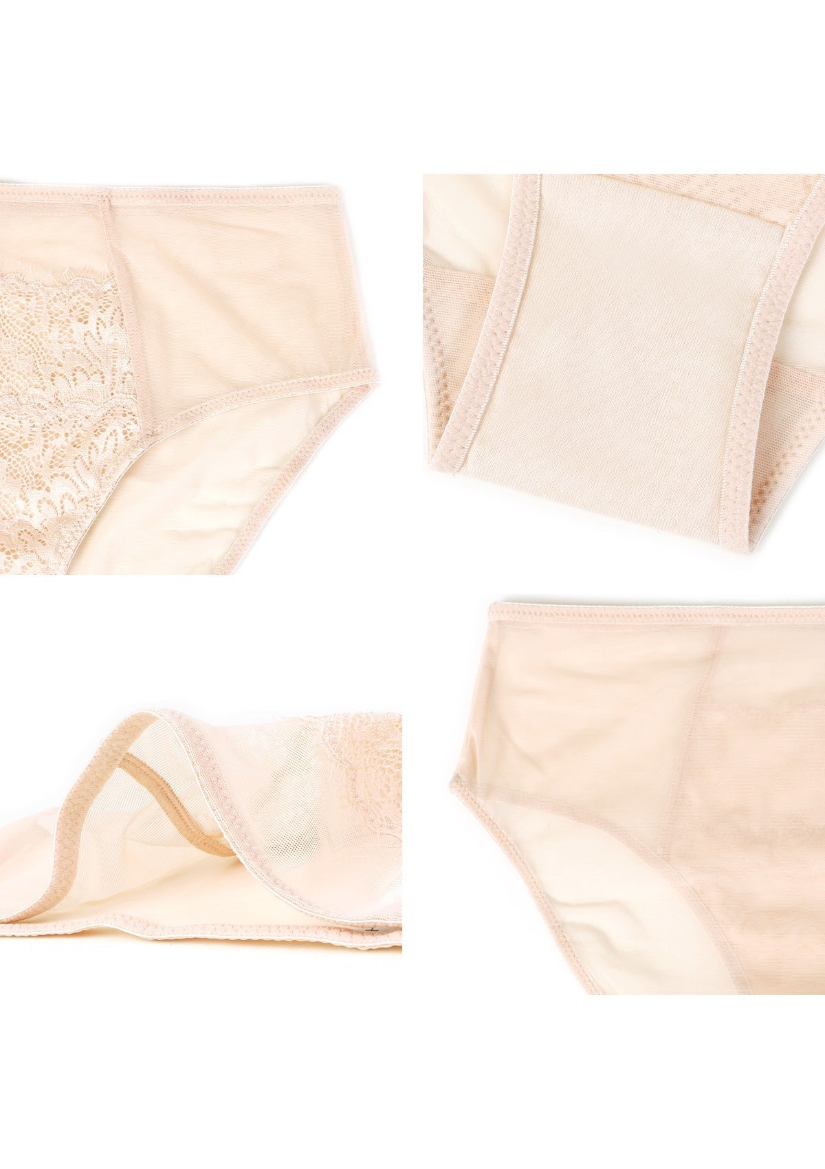 Sunflower High-Rise Pink Lace Brief Underwear - HSIA