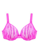 Zebra Wild Unlined Underwire Mesh Bra - HSIA