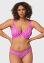 Zebra Wild Unlined Underwire Mesh Bra - HSIA